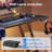 Gaming Desk With Recessed Led Lights, Computer Desk With Reversible Led Lights Controller, Home Office Desk With Built-in Power Outlets,writing Desk With Cup Holder And Iron Hook-1011668222