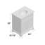 Ensemble de meuble-lavabo simple de 30 po Hermes-908696800
