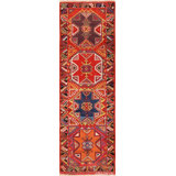 One-of-a-Kind Runner 3'5" X 10'10" Hand Knotted Area Rug