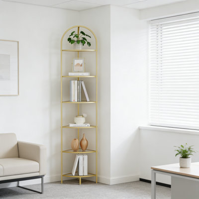 25.9cm W Corner Bookcase