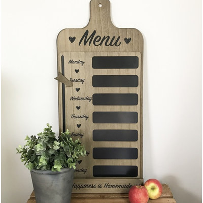 Magnetic Chalkboard Bulletin Board