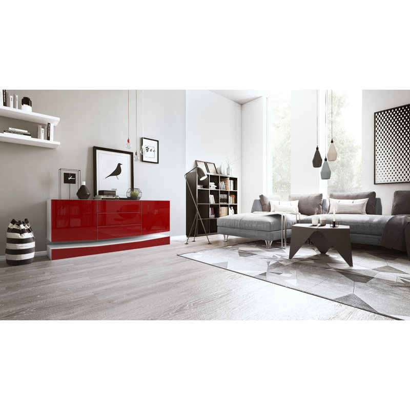 Sideboard Mccool, Burgundy