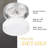 4 Pack 6 Inch LED Dimmable Flush Mount Milky White Glass Shade 5 Colors Temperatures Switch-1086054501