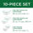 Purely Better™ Glass Food Storage - Set of 5 Containers and 10 Lids