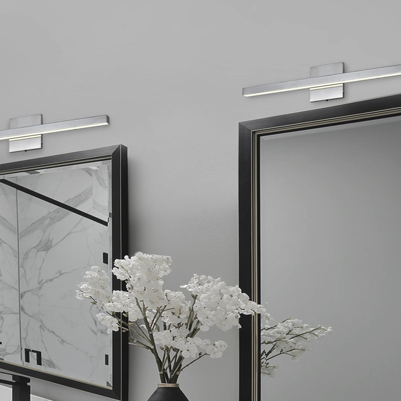 Tedder Dimmable LED Vanity Light, Polished Chrome