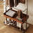 Stainless Steel Leather Rolling Coat Rack