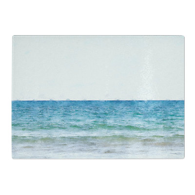 Tempered Glass Sea to the Sky Chopping Board