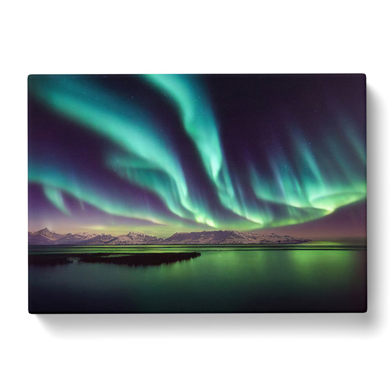 Aurora Borealis View - Wrapped Canvas, 40cm H x 60cm W x 3cm D