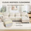 Canapé modulaire en chenille 4 places Sarvis-694939475