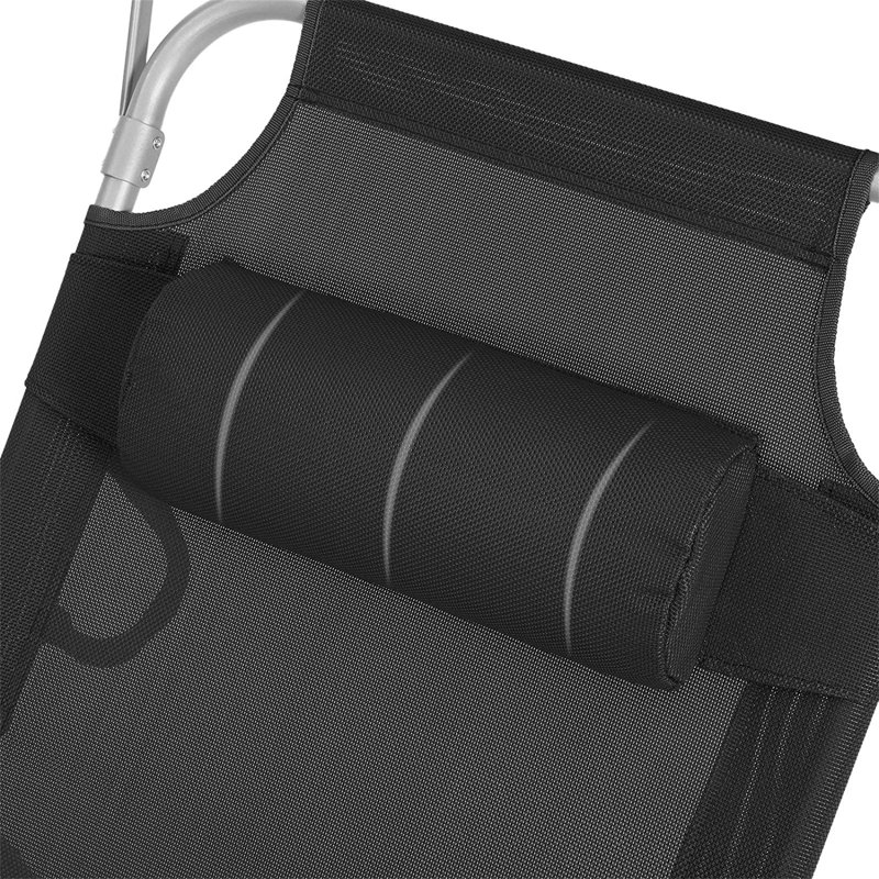 Adalen 193 cm Long Reclining Single Chaise, Black