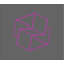 Box Geometric Purple - Gray;Box Geometric Purple - Gray Print