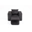 Velours côtelé avec un siège, noir, doux et confortable, tout compressé, rembourrage haute densité, style minimaliste moderne, style décontracté, aucun assemblage requis