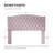 Queen Upholstered Headboard Only, Button Tufted Velvet Headboard, Wall Mountable, Easy Assembly-Pink-1881806567