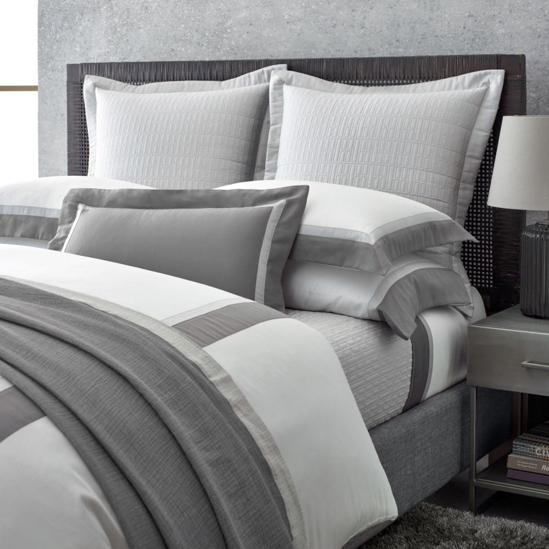 Borders Sheet Set, King, White/Eucalipto/Sion