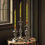 Courtly Check Small Enamel Candlestick