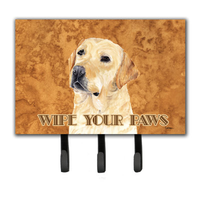 Porte-laisse à pattes et crochet à clé à nettoyer le labrador