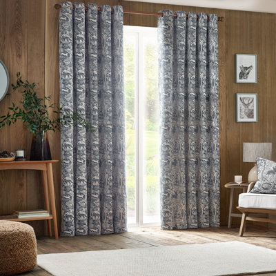 Polyester Room Darkening Curtain Pair