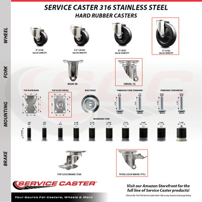 Hard Rubber Casters