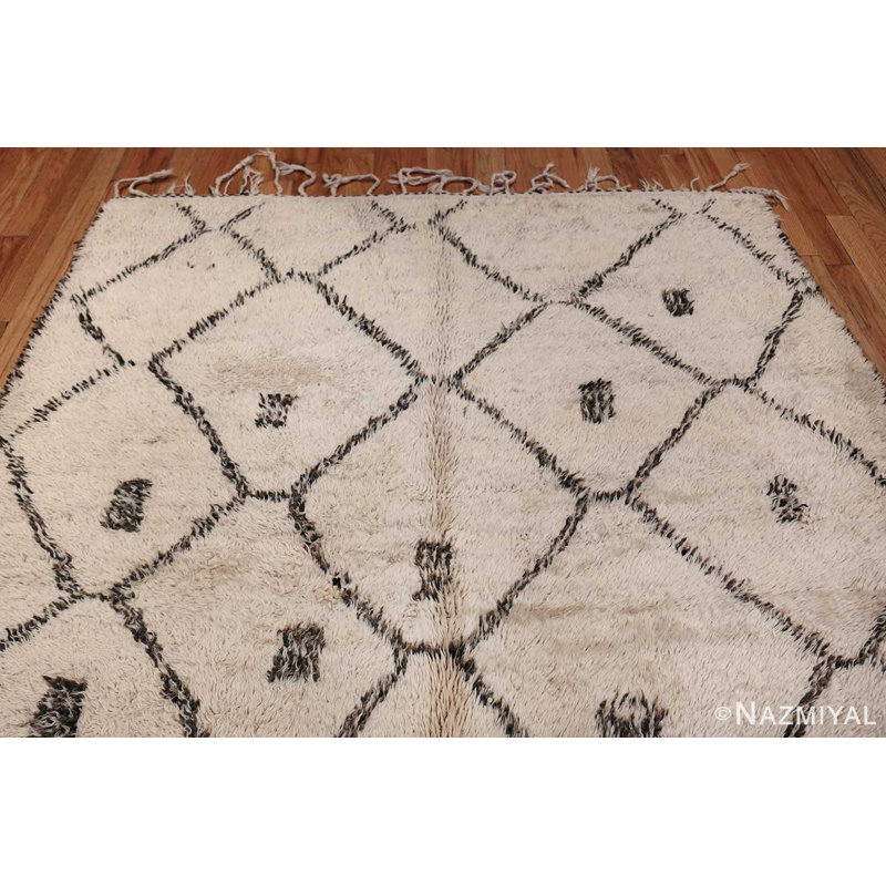 Moroccan One-of-a-Kind Rectangle 6'6" X 12'3" Hand Knotted Area Rug