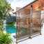 Rust Red Privacy Screen 76"X48", For Deck, Patio - Freestanding 76" H48" W Rustic Metal-125216566