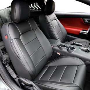 Seat Cover for Ford Mustang Coupe 2015 -2026 Waterproof Leather Seat Covers Full Set
