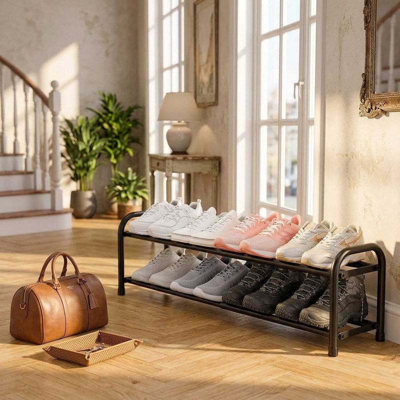 8 Pair Shoe Rack
