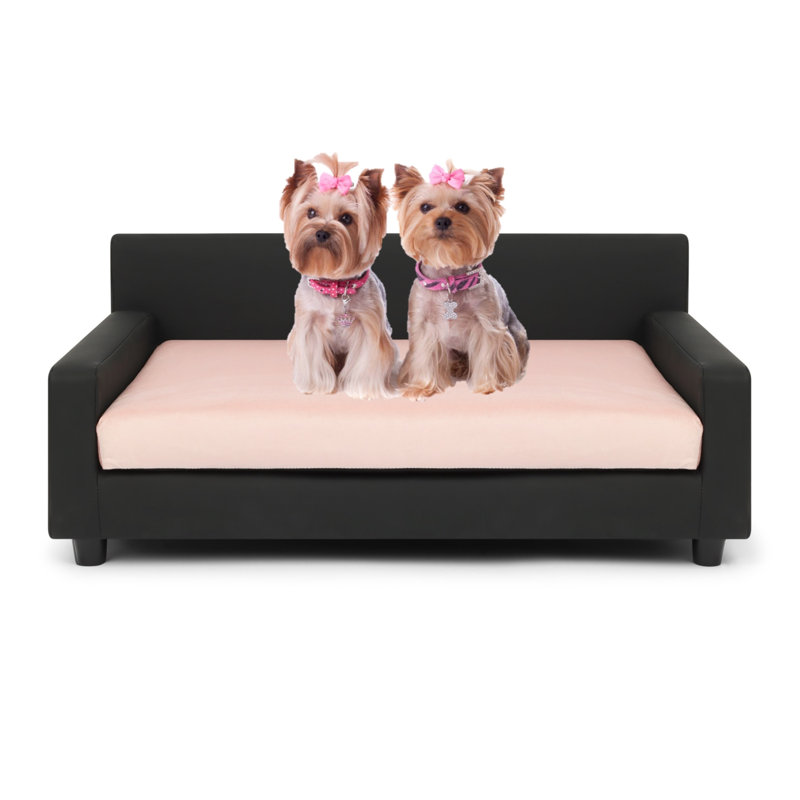 Canapé-lit orthopédique pour chien Dream Haven - rose, Moyen (H 16 po x l 32 po x P 22 po), Rose