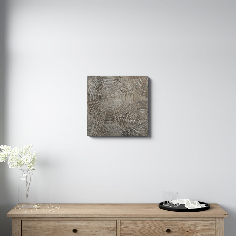 " Griege Neutral Pattern I ", 20" H x 20" W