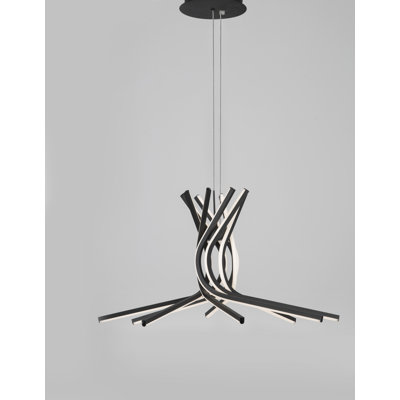 8 - Light Black LED Unique/Statement Pendant
