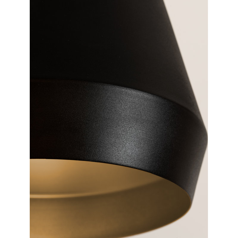 Bronx Medium Base Pendant - 10'' Dia. - Black, Black, 10"