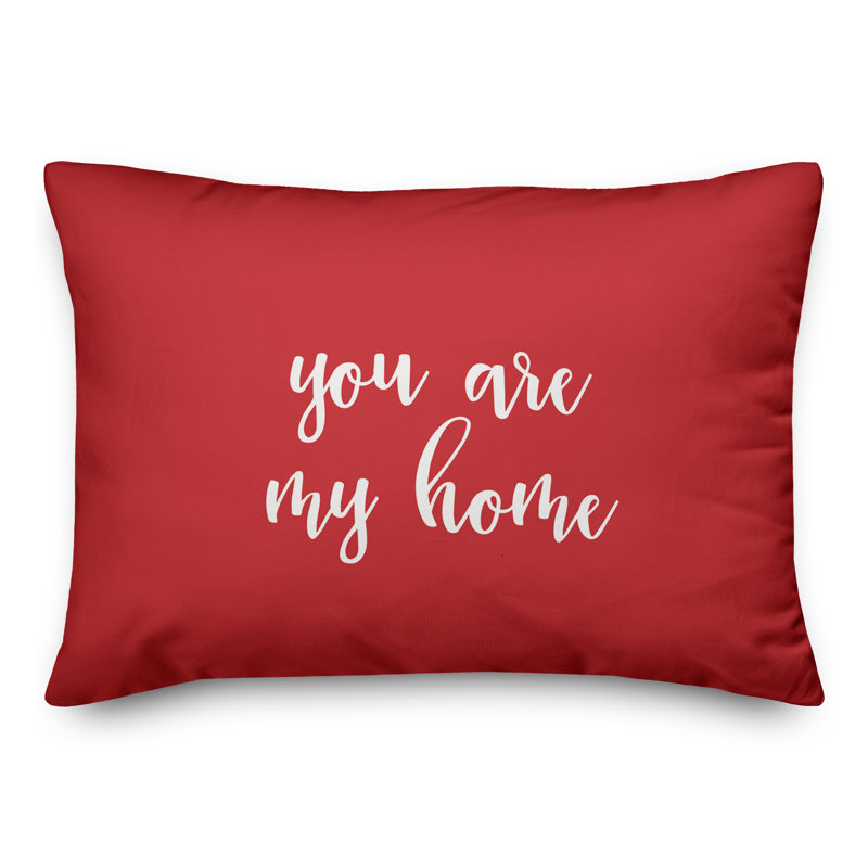  Coussin You Are My Home, Rouge