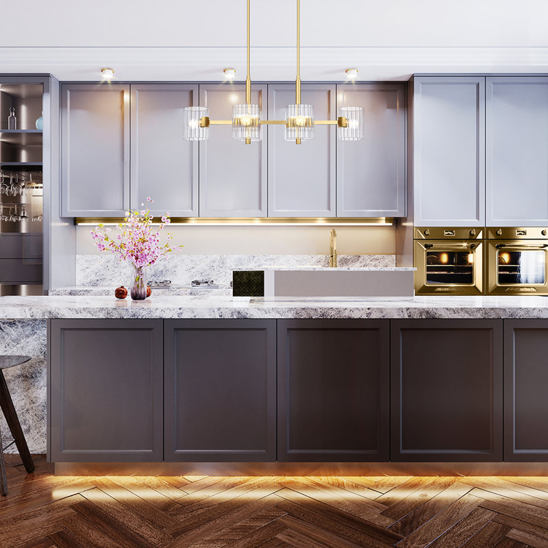 6 - Light Gold Cylinder Pendant