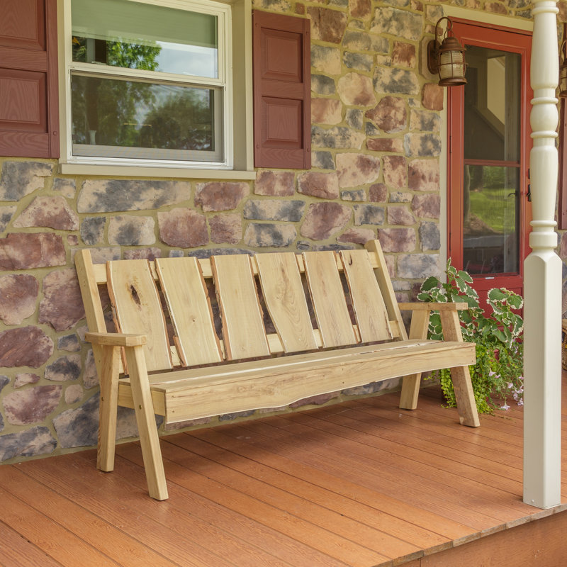 Banc de jardin en bois Lucille Timberland, Brut