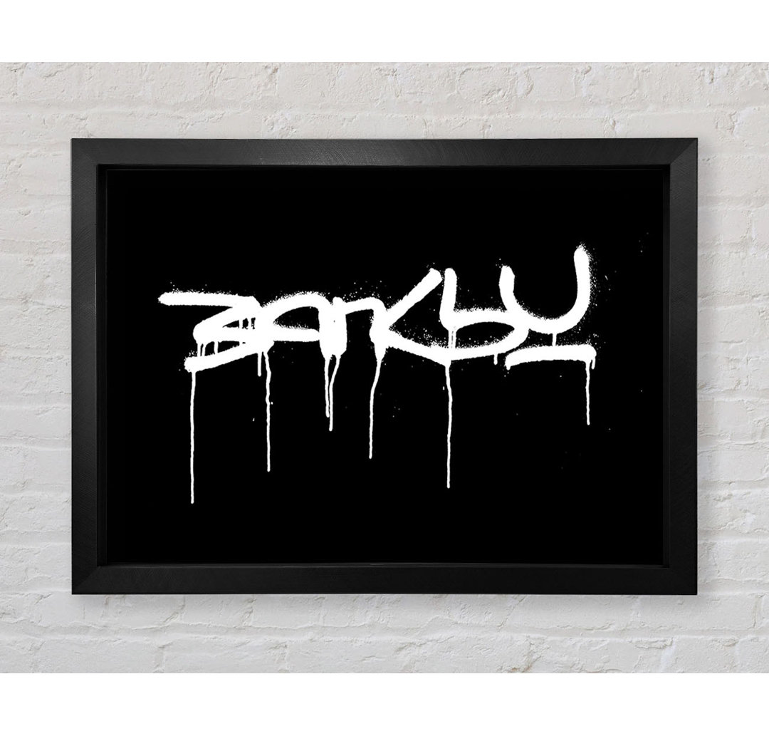 Banksy by Banksy - Einzelne Bilderrahmen Typografie