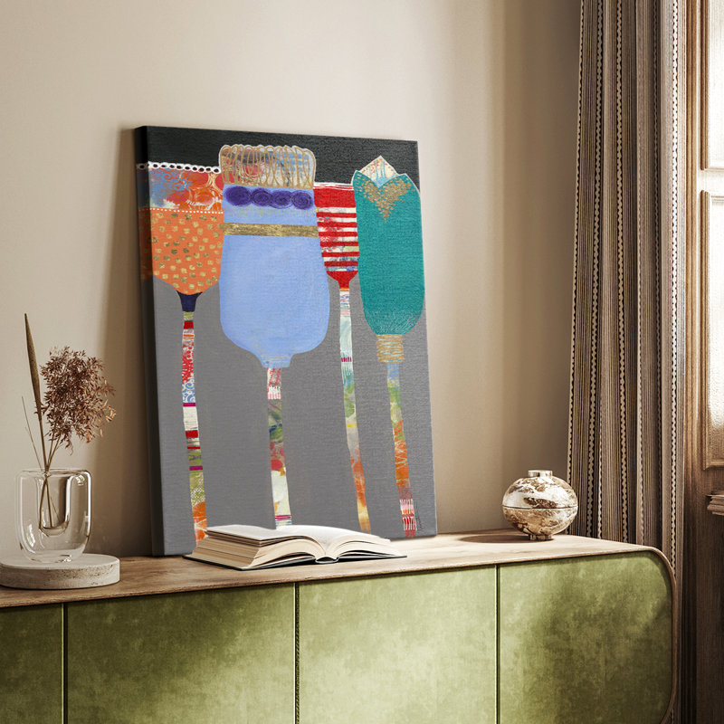 Hautes tulipes - galerie Cavas sur mesure, H 36 po x l 24 po