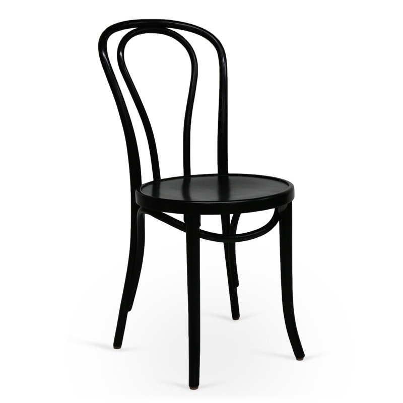 GB-118 VS LQ Side Chair, Black Lacquer