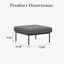 Layinsun Outdoor Patio Ottoman With Cushions (set Of 2)-453836162