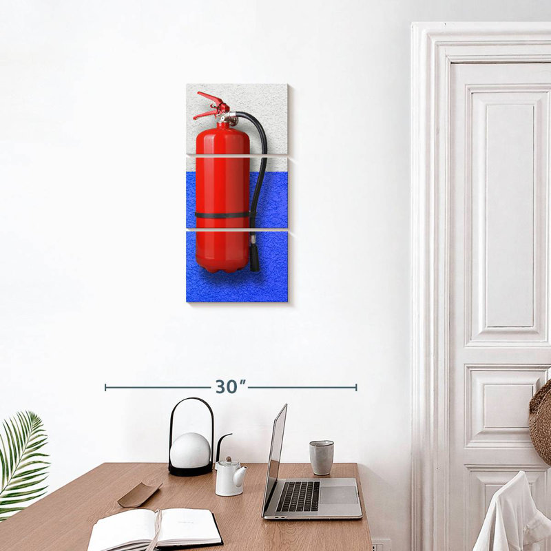 Extincteur d'incendie, H 27 po x l 12 po