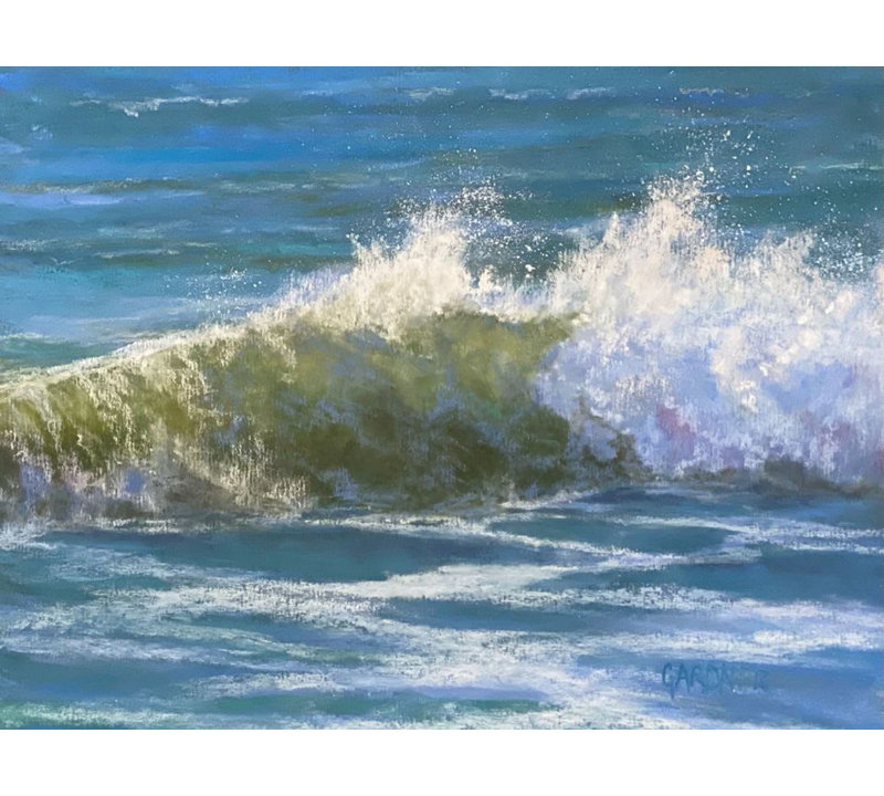 Piroutte Print by Dina Gardner, Black Framed Canvas, 18" H x 24" W