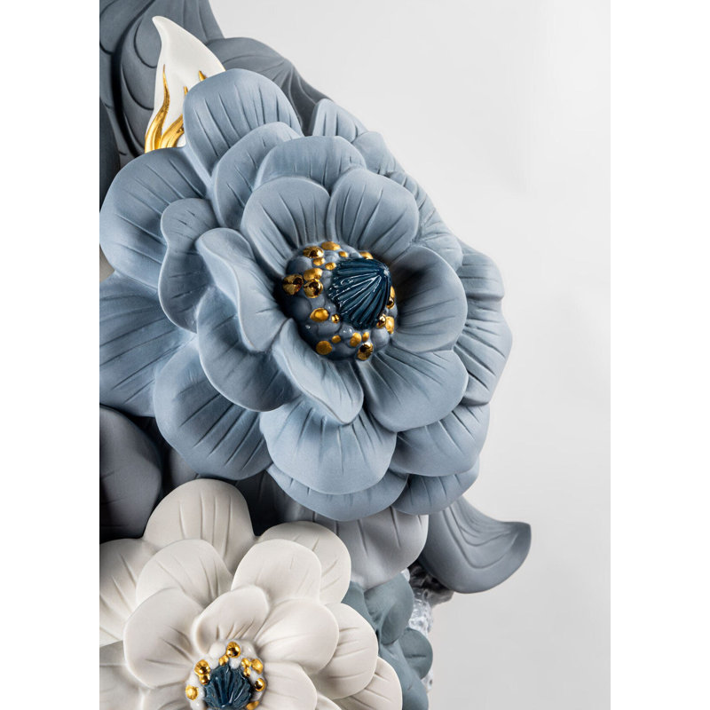 Porcelain Arrangement in Vase, Blue