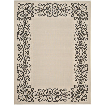 Tapis d'intérieur / extérieur à motif géométrique Galena Performance