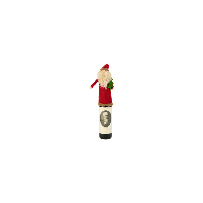  Bouchon de Noël de Noël avec chapeau de Noël bouclé 10,5 po H