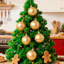 Ensemble de 6 élégantes boules de Noël de baseball dorées - décorations de Noël à thème sport de 6 cm pour la décoration des Fêtes