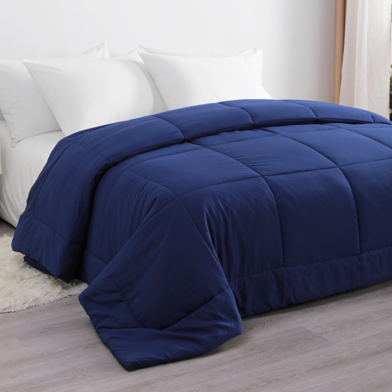 Navy Blue Queen Size Down Alternative Microfiber Comforter