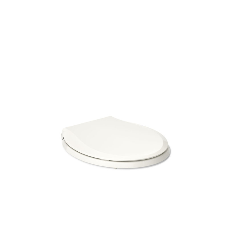 Cachet® Quiet-close™ Round-front Toilet Seat, Biscuit, Ready Latch