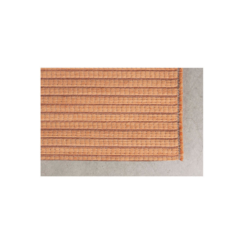 Waves Wool Striped Area Rug, Rectangle 5'7" x 7'10"
