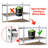 Hreinn 48'' W Aluminum Alloy Height -Adjustable Storage Rack