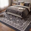 Tapis Remington traditionnel à motif floral intégral gris ivoire beige, lavable en machine, antidérapant, à poils courts, pour intérieur et extérieur, adapté aux animaux domestiques, idéal pour le salon, la chambre, la salle à manger, l'entrée, le corridor ou le bureau.-642547337