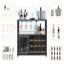 Solid Wood Wine Bottle Rack Gray-1794866867