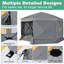 Pièce moustiquaire 15 x 15 avec moustiquaire, auvent pour tente Hub Hub-105094387